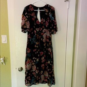 Maeve Floral Black Dress
